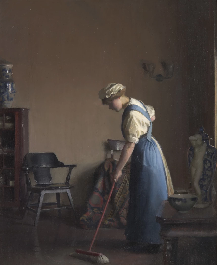 Ragazza che spazza 1912